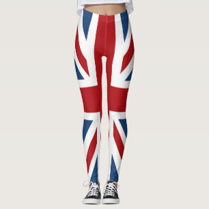 Gewerkschafts-Jack-BRITISCHE Flaggen-rotes weißes Leggings