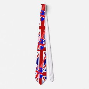 Gewerkschafts-Jack-britische Gitarren-Kunst 2 Krawatte
