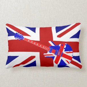 Gewerkschafts-Jack-britische Gitarren-Kunst 2 Lendenkissen