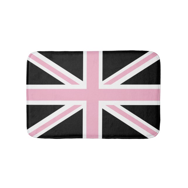 Gewerkschafts-Jack-BRITISCHES Flaggen-Rosa und Badematte (Vorderseite)