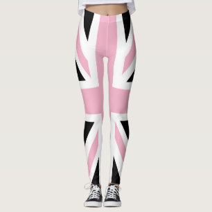 Gewerkschafts-Jack-BRITISCHES Flaggen-Rosa und Leggings