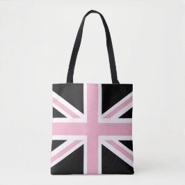 Gewerkschafts-Jack-BRITISCHES Flaggen-Rosa und Tasche