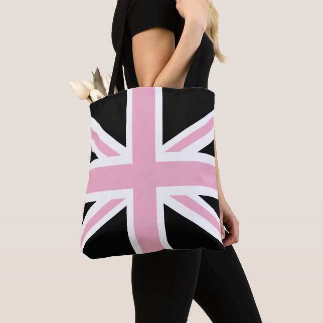 Gewerkschafts-Jack-BRITISCHES Flaggen-Rosa und Tasche (Von Nahem)