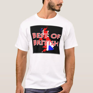 Gewerkschafts-Jack-Flagge auf Karte - Bestes von T-Shirt