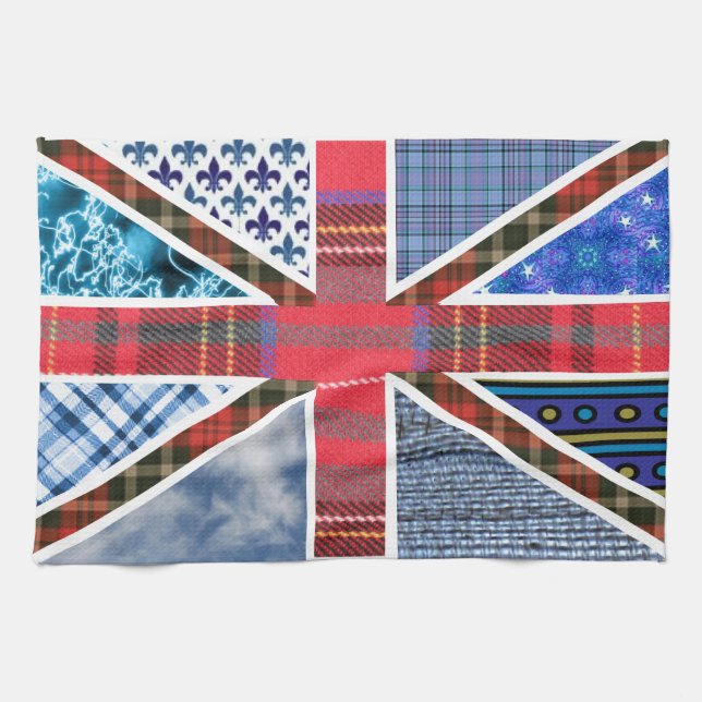 Gewerkschafts-Jack-Flagge der Tartan-u. Handtuch (Horizontal)