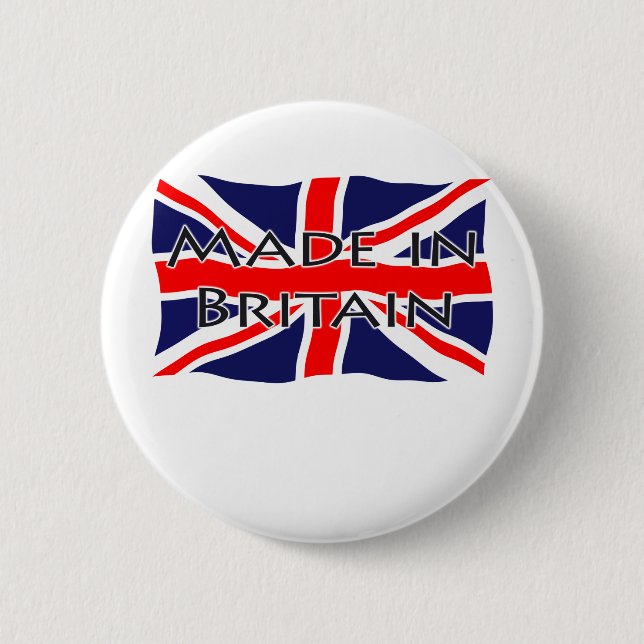 Gewerkschafts-Jack-Flagge - hergestellt in Button (Vorderseite)