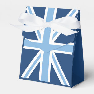 Gewerkschafts-Jack-Flagge im Himmel-und Geschenkschachtel