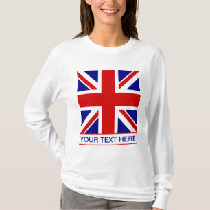 Gewerkschafts-Jack-Flagge plus Ihren Text T-Shirt