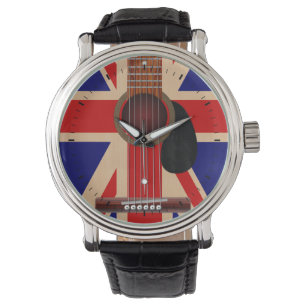 Gewerkschafts-Jack-Gitarre Armbanduhr