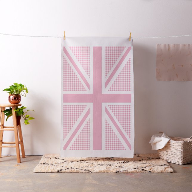 Gewerkschafts-Jack-Rosa-Gingham-Muster Stoff (Beispiel)