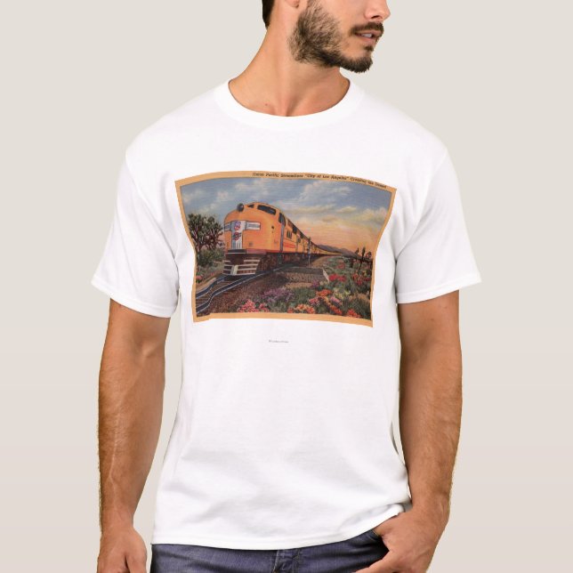 Gewerkschafts-pazifische Eisenbahn "Stadt von Los T-Shirt (Vorderseite)