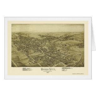 Gewerkschafts-Stadt, panoramische Karte PAs - 1895