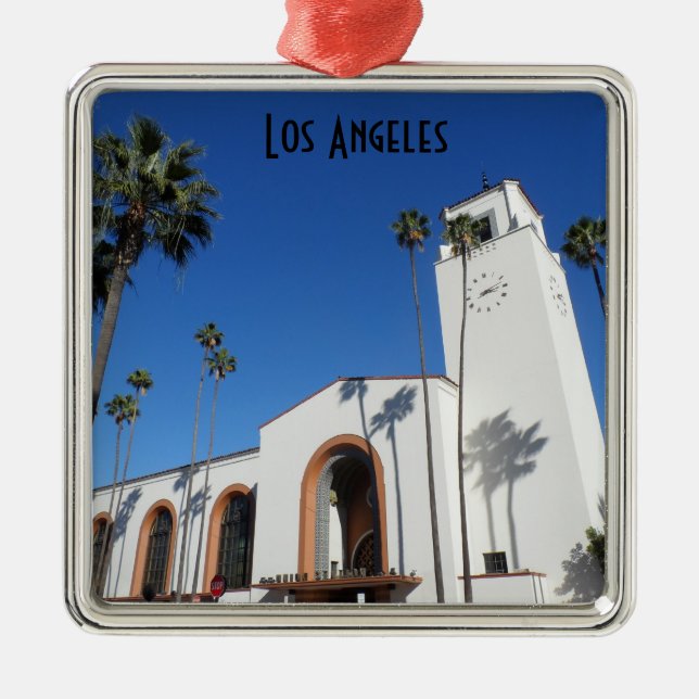 Gewerkschafts-Station Los Angeles Ornament Aus Metall (Vorne)