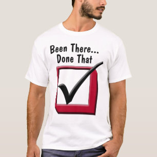 Gewesen dort, getan dem! Großer roter Karo-Kasten T-Shirt