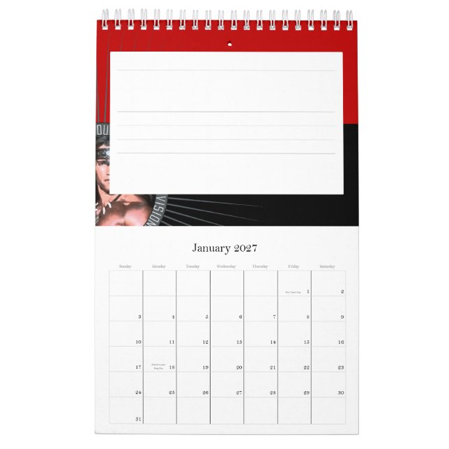 Gewicht, das II - Kalender klein ausbildet (Jan 2027)