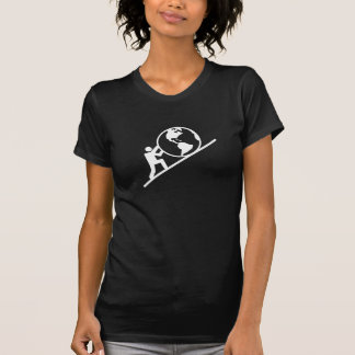 Gewicht des Weltpiktogramm-T - Shirt