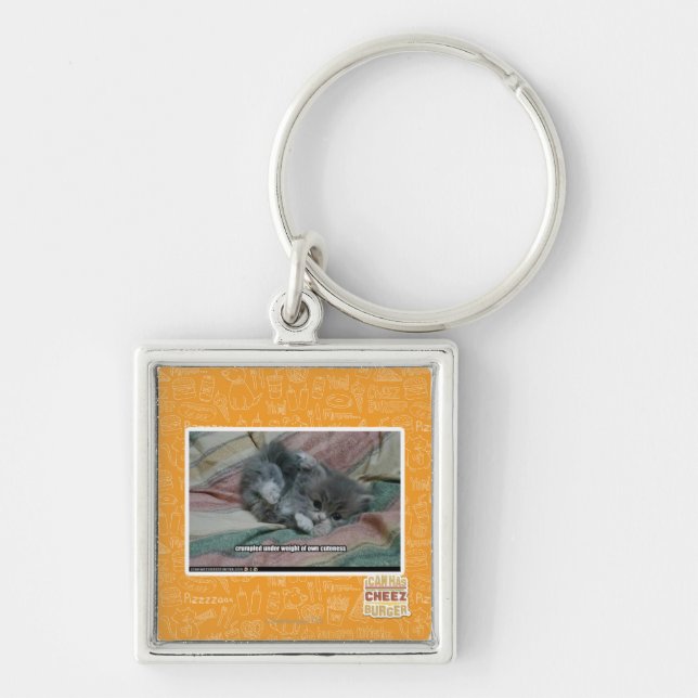 Gewicht eigener Niedlichkeit Schlüsselanhänger (Vorne)