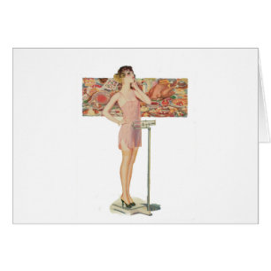 Gewicht in der Vintagen Illustration