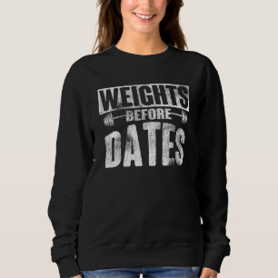 Gewicht vor dem Datum Anheben der Cardio-Übung Gew Sweatshirt