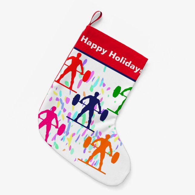 GEWICHTBELEUCHTUNG KLEINER WEIHNACHTSSTRUMPF (Vorderansicht (hängend))