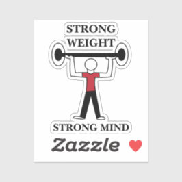 Gewichtheben Barbell Fitness Gym Aufkleber