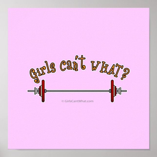 Gewichtheben - Barbell Poster (Vorne)