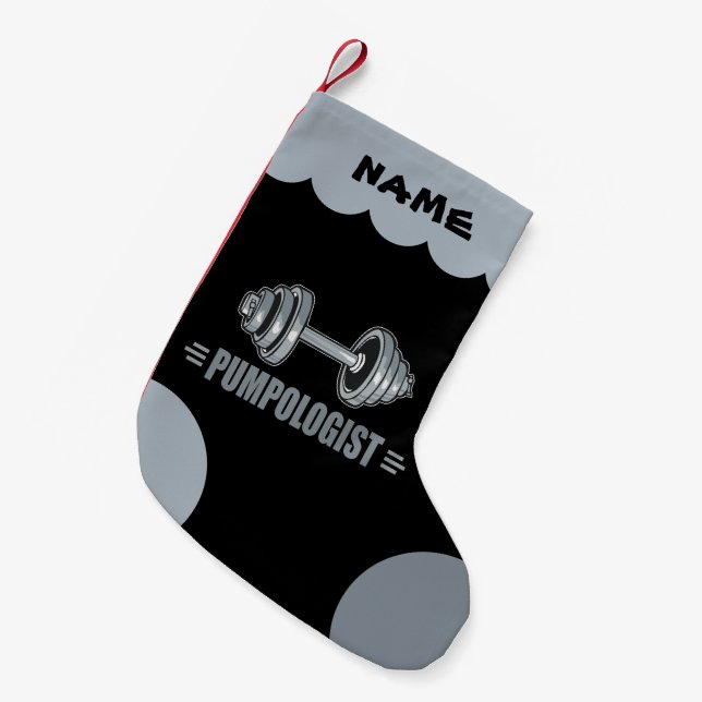 Gewichtheben des Gebäude Kleiner Weihnachtsstrumpf (Vorderansicht (hängend))