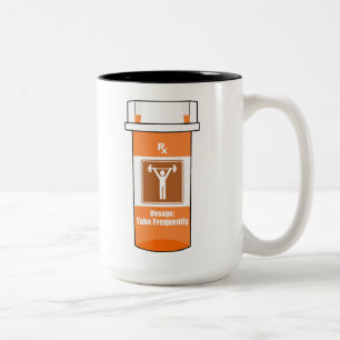 Gewichtheben ist meine Droge Zweifarbige Tasse