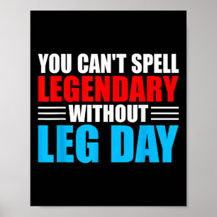 Gewichtheben Man Kann Legendär Nicht Ohne Le buchs Poster