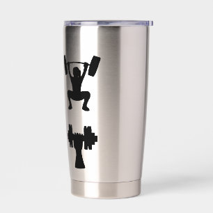 Gewichtheben, Sport, Bodybuilding Thermobecher