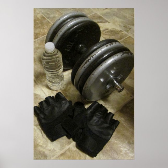 Gewichtheben und Sport-Gym-Poster Poster (Vorne)