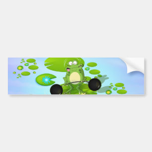 Gewichtheberfrosch Autoaufkleber