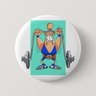 Gewichthilfegrad Cartoon personalisiert Button