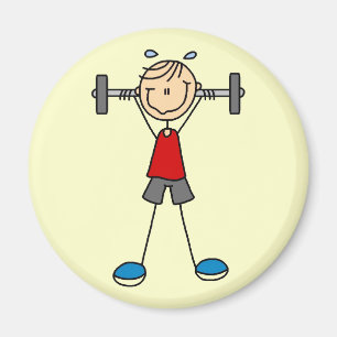 Gewichts-Anhebent-shirts und Geschenke Magnet