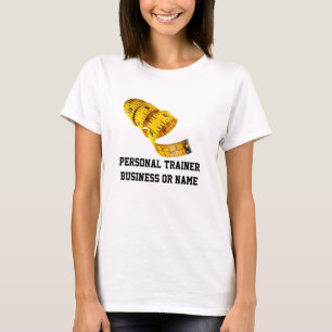 Gewichts-Verlust, gelber Maßband T-Shirt