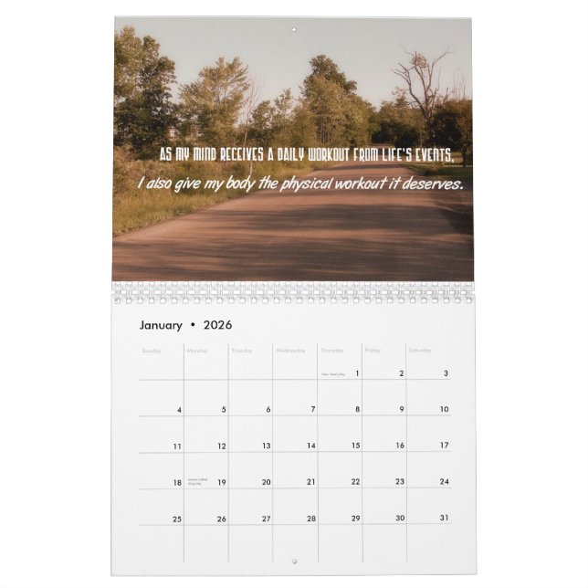 Gewichts-Verlust-motivierend Zitat-Kalender Kalender (Jan 2026)