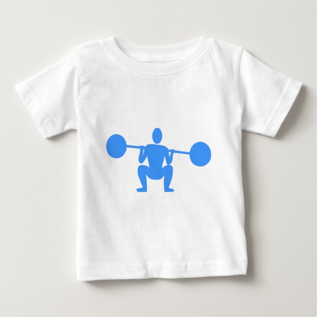 Gewichtsabnahme 01 - Baby Blue Baby T-shirt (Vorderseite)
