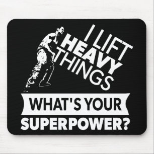 Gewichtsabnahme - Heavy Dings - Super Power Mousepad
