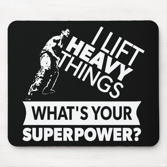 Gewichtsabnahme - Heavy Dings - Super Power Mousepad (Vorne)
