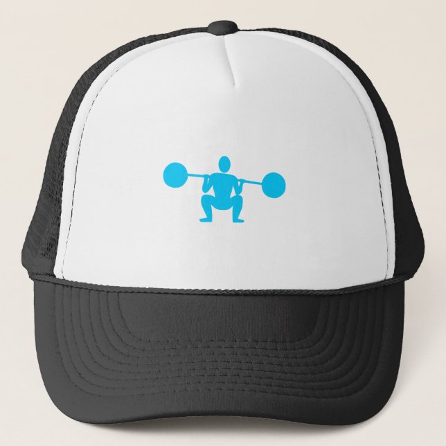 Gewichtslifter 01 - Sky Blue Truckerkappe (Vorderseite)
