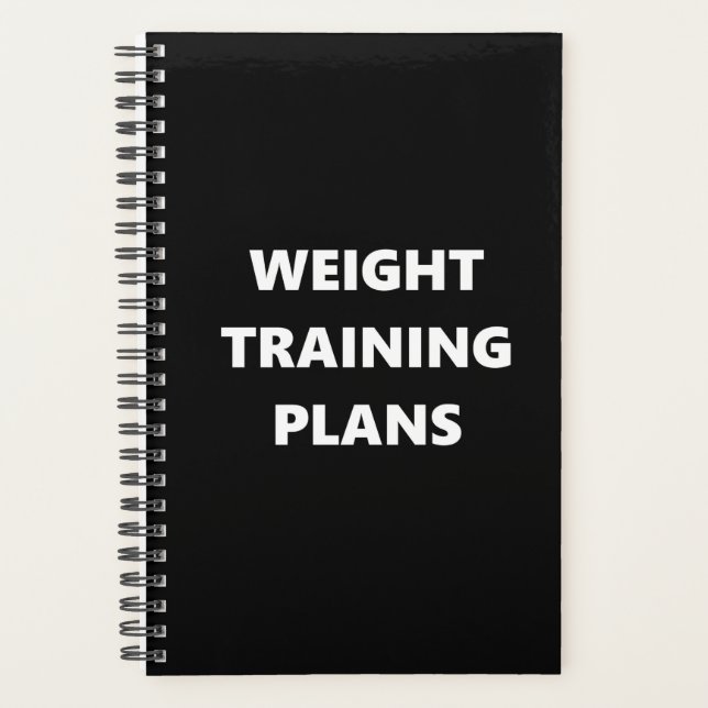 Gewichtstraining-Planer Gewichtsschulungspläne Planer (Vorderseite)