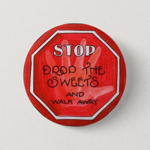 Gewichtsverlust-Stoppschild Button