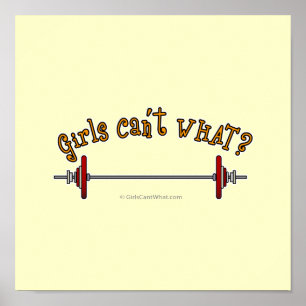 Gewichtszunahme - Barbell Poster