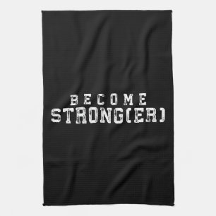 Gewichtszunahme Inspiration - Stärker werden - Fit Geschirrtuch