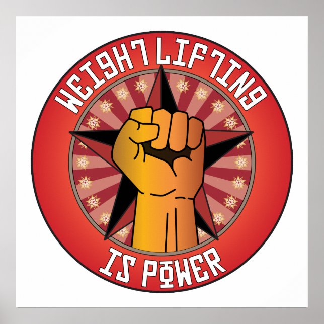 Gewichtszunahme ist Power Poster (Vorne)