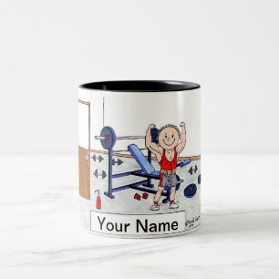 Gewichtszunahme - männlich zweifarbige tasse