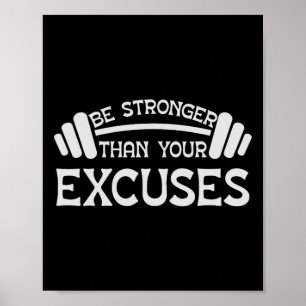 Gewichtszunahme Motivierend Workout und Gymnastika Poster