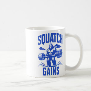 Gewichtszunahme Spaß mit monochromen Gym Kaffeetasse