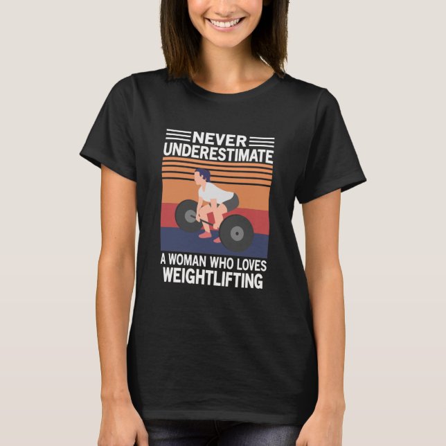 GewichtszunahmeFrauen Weightheben Lover Funny Gym  T-Shirt (Vorderseite)