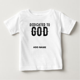 GEWIDMET GOTT INDIVIDUALISIERBARER KÜHLER SCHWARZE BABY T-SHIRT